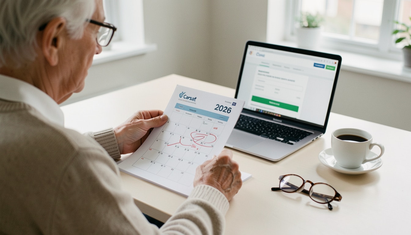 Paiement de la retraite Carsat en 2026 : dates et délais